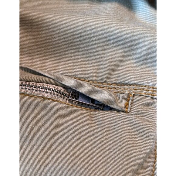 The Territory Ahead VTG Cotton Canvas Lined Zip Bomber Biker Jacket Pockets SM - Picture 7 of 8